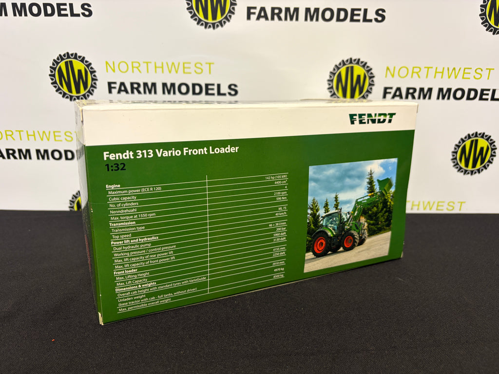 USK SCALEMODELS 10641 1:32 SCALE FENDT 313 VARIO WITH FRONT LOADER