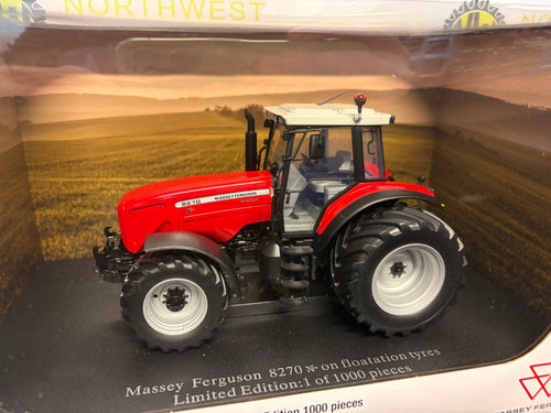 UNIVERSAL HOBBIES 6425 1:32 SCALE MASSEY FERGUSON 8270 XTRA WITH FLOATATION TYRES