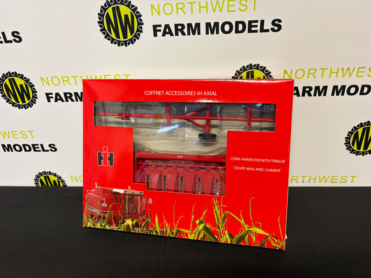 REPLICAGRI 131 1:32 SCALE INTERNATIONAL 853F MAIZE HEADER AND TRAILER