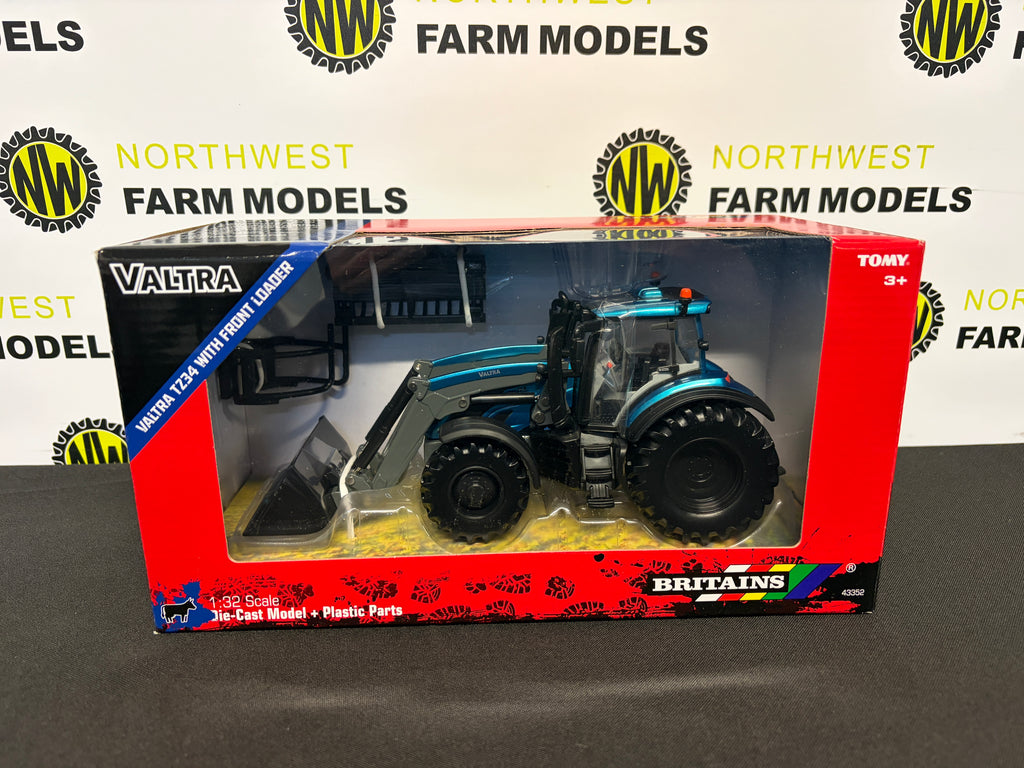 BRITAINS 43352 1:32 SCALE VALTRA T234 WITH FRONT LOADER