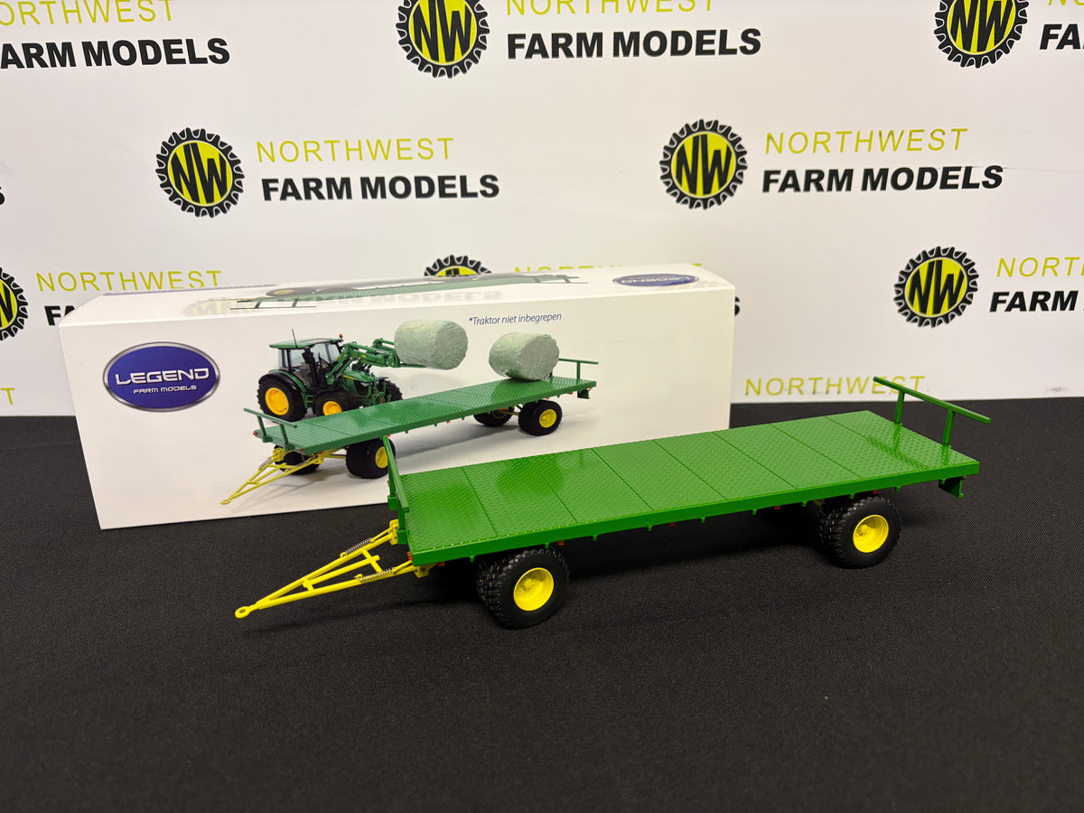 MARGE MODELS LEG 007 1:32 SCALE JOHN DEERE FLAT BED TRAILER