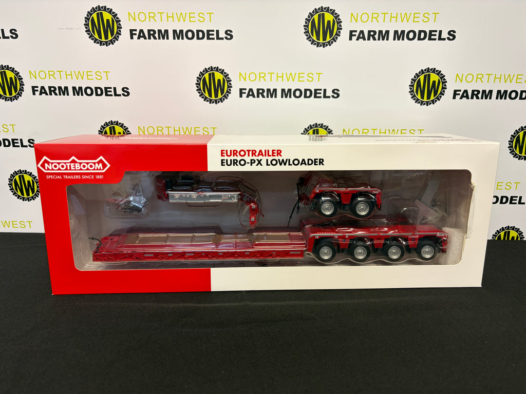 MARGE MODELS 2011-01 1:32 SCALE NOOTBEOOM EURO PX 2+4 LOWLOADER RED