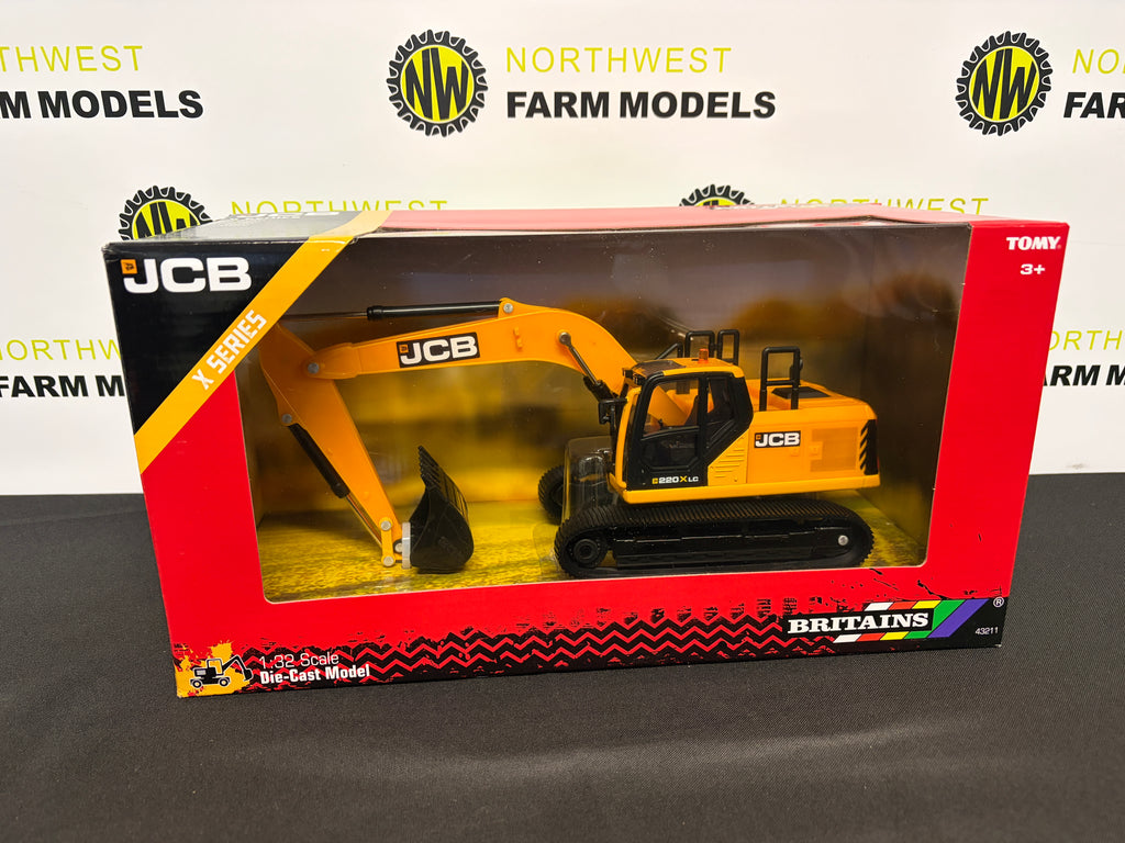 BRITAINS 43211 1:32 SCALE JCB 220 X LC EXCAVATOR