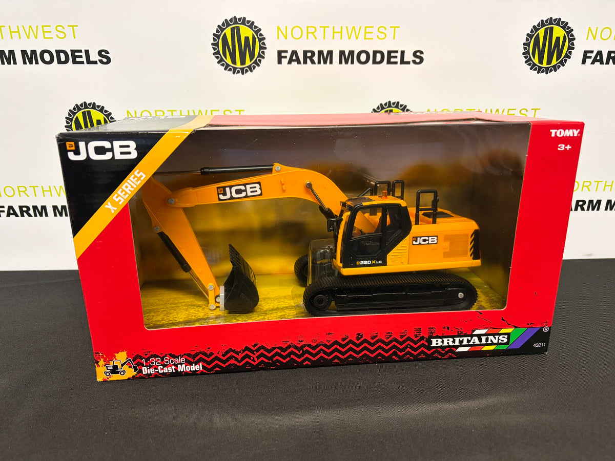 BRITAINS 43211 1:32 SCALE JCB 220 X LC EXCAVATOR