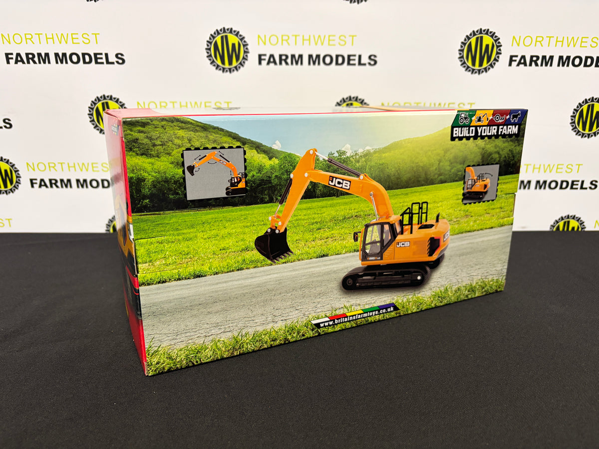 BRITAINS 43211 1:32 SCALE JCB 220 X LC EXCAVATOR