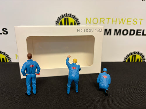 SCHUCO 1:32 SCALE 32U00022 MECHANIC FIGURE SET "FORTSCHRITT"