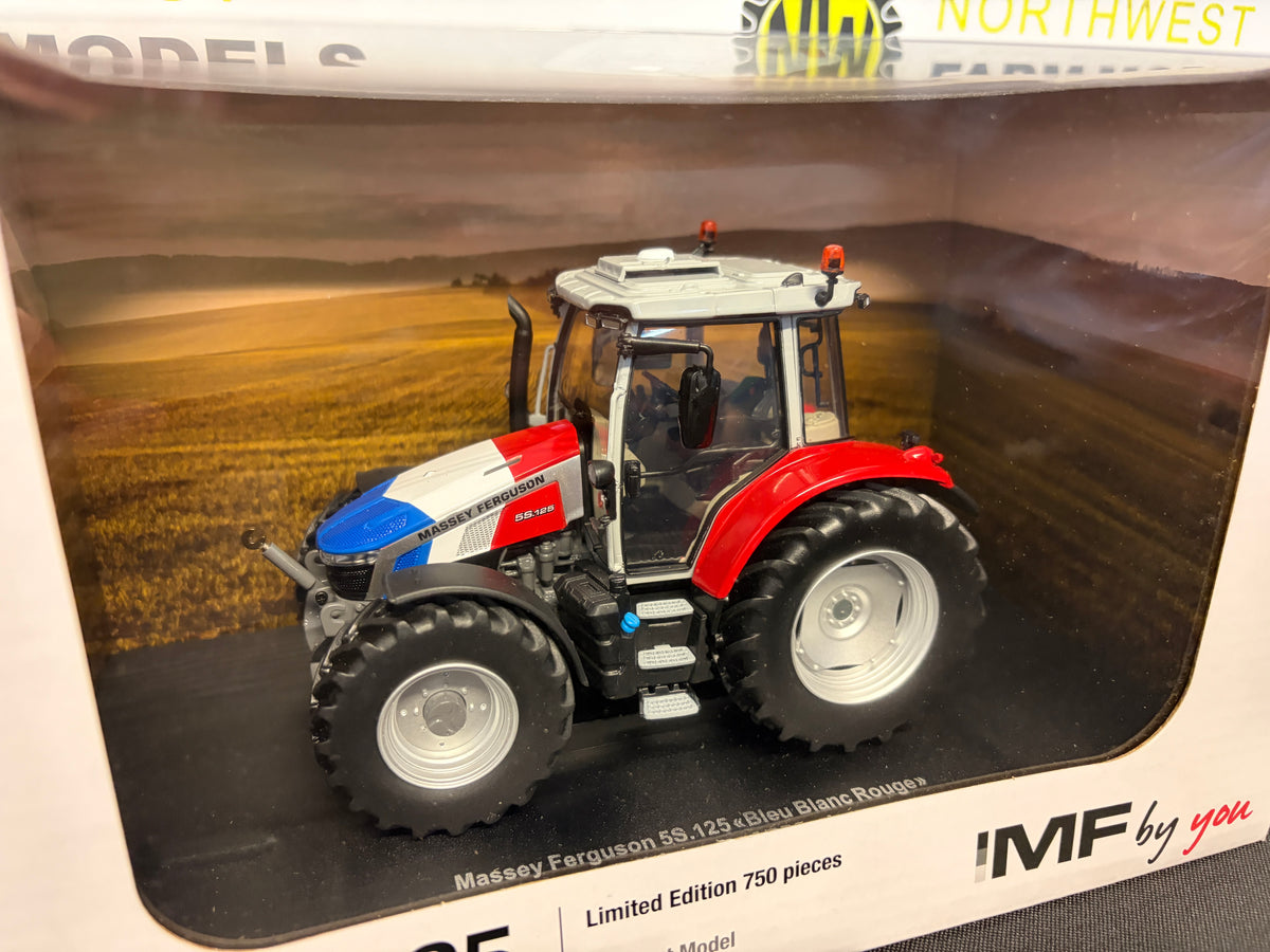 UNIVERSAL HOBBIES 7205 1:32 SCALE MASSEY FERGUSON 5S.125 "FRENCH COLOURS" LIMITED EDITION