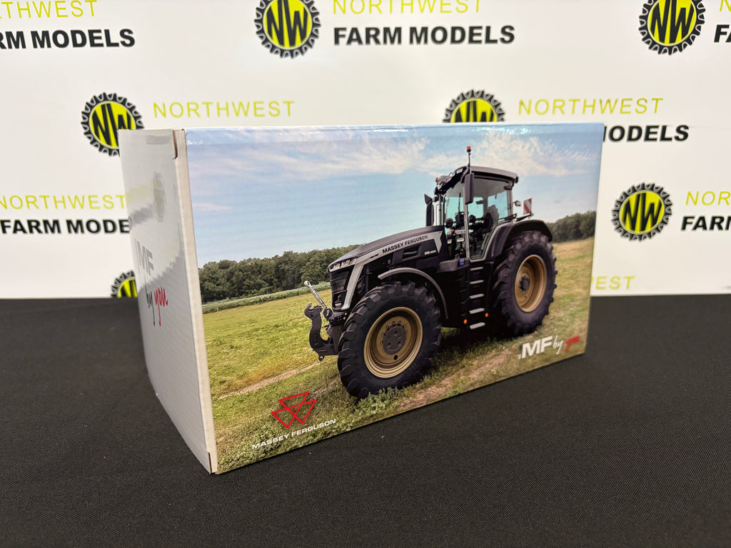 UNIVERSAL HOBBIES 7206 1:32 SCALE MASSEY FERGUSON 9S.425 MATT BLACK WITH GOLD WHEELS LIMITED EDITION