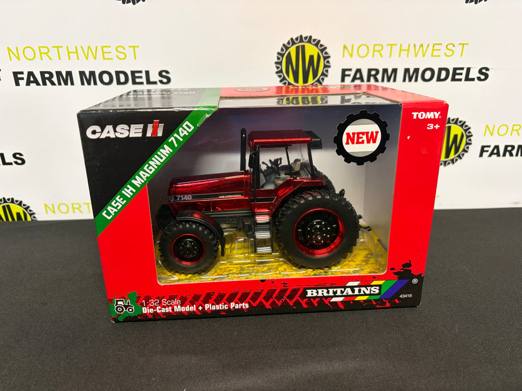 BRITAINS 1:32 SCALE CASE IH MAGNUM 7140 CHROME RED LIMITED EDITION