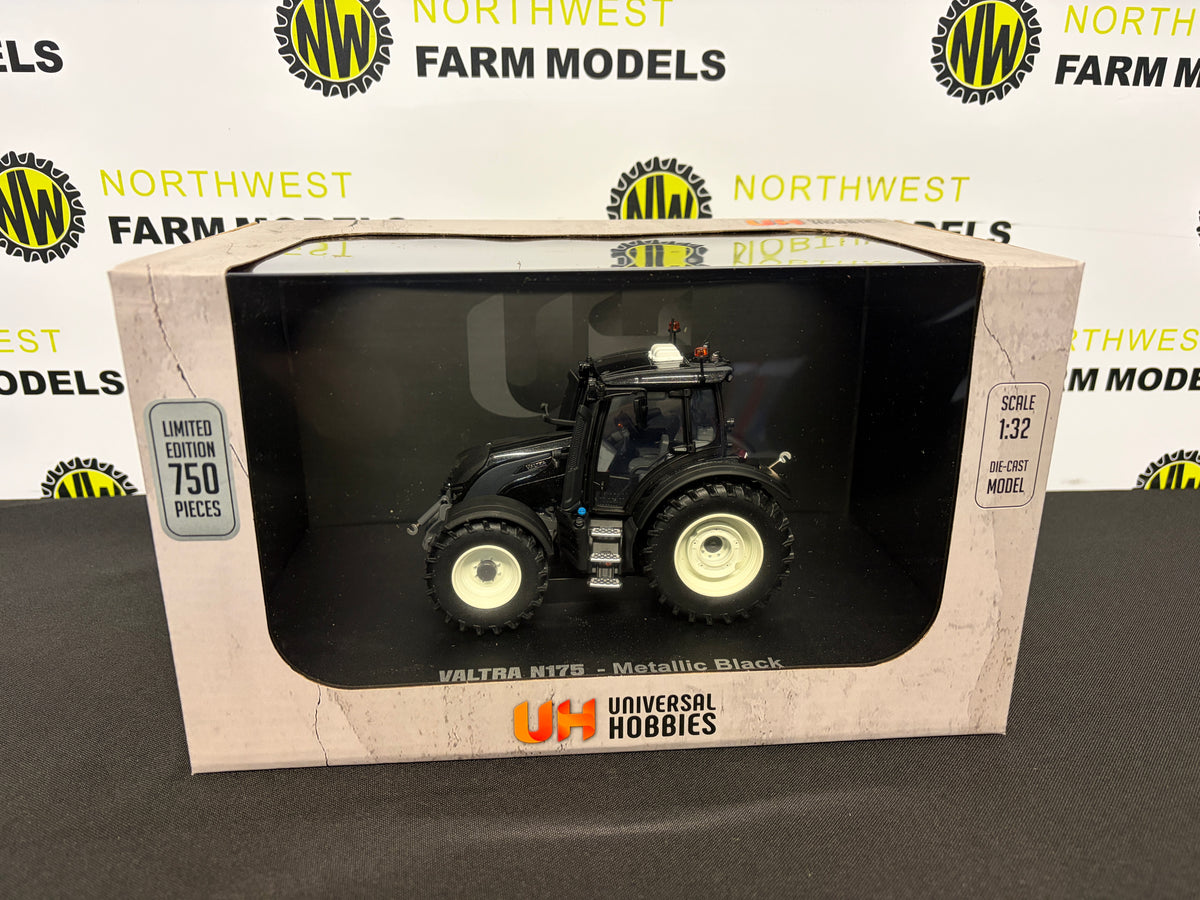 UNIVERSAL HOBBIES 7235 1:32 SCALE VALTRA N175 METALLIC BLACK LIMITED EDITION
