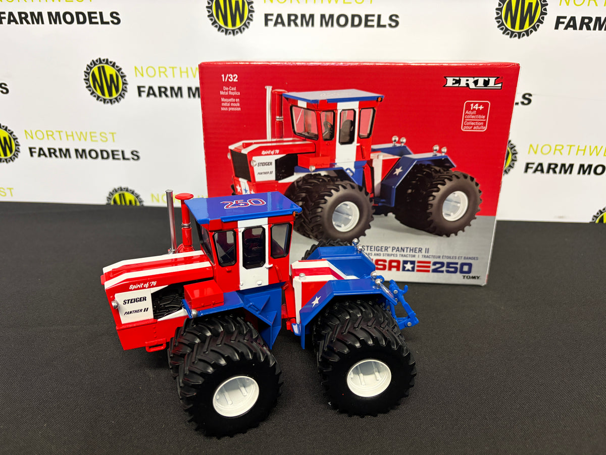 ERTL 1:32 SCALE 44484 STEIGER PANTHER II SPIRIT OF 76 4WD TRACTOR WITH DUAL WHEELS "USA 250"