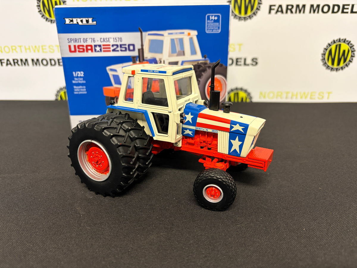 ERTL 44486 1:32 SCALE CASE 1570 SPIRIT OF 76 STARS AND STRIPES 2026 FARM SHOW EDITION