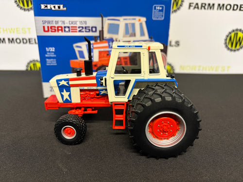ERTL 44486 1:32 SCALE CASE 1570 SPIRIT OF 76 STARS AND STRIPES 2026 FARM SHOW EDITION