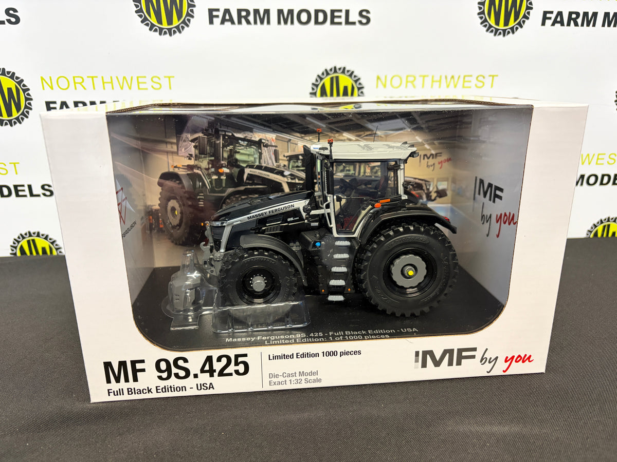 UNIVERSAL HOBBIES 7250 1:32 SCALE MASEY FERGUSON 9S.425 FULL BLACK LIMITED EDITION
