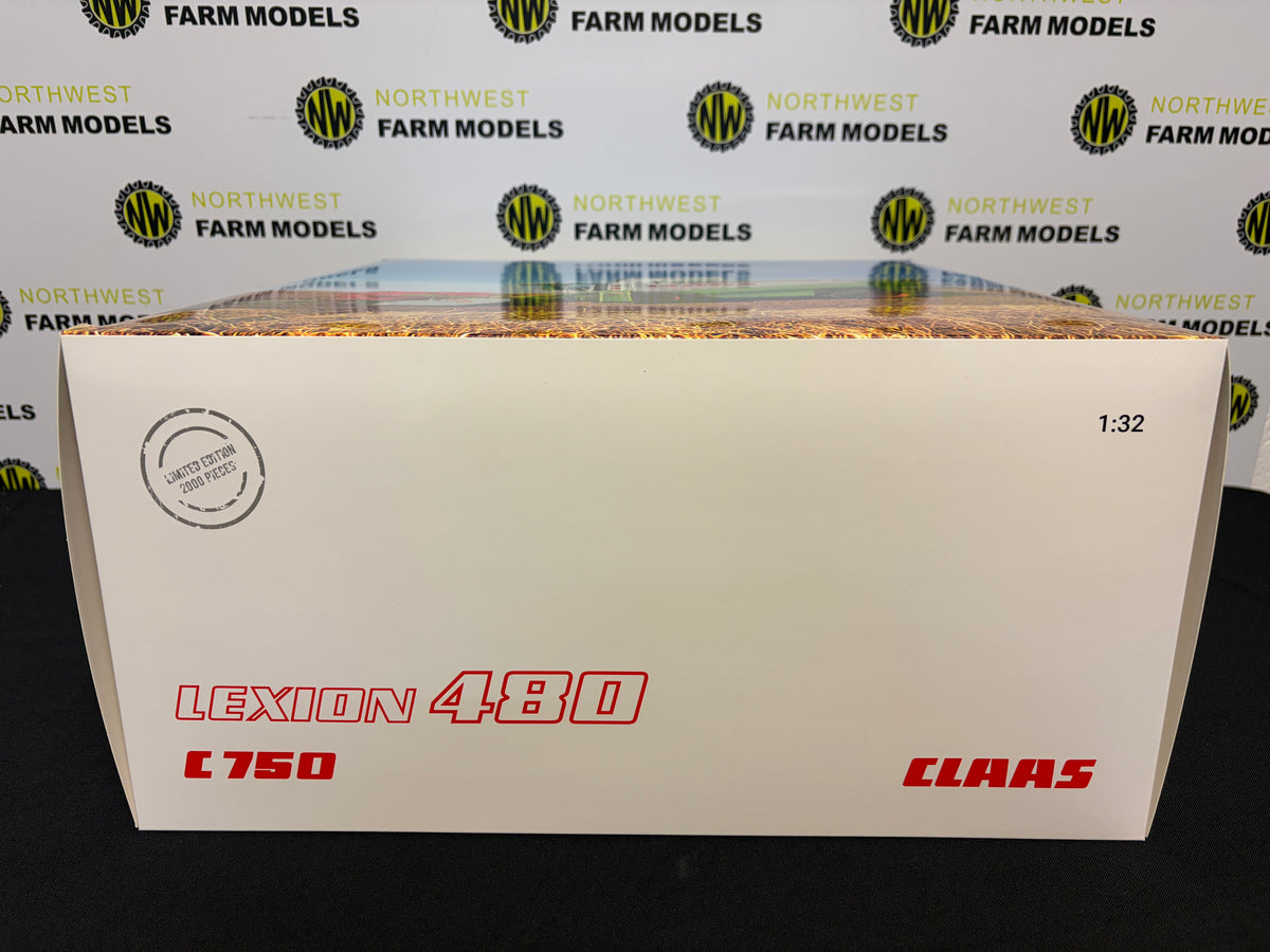WIKING 0267180 1:32 SCALE CLAAS LEXION 480 WITH C750 GRAIN HEADER LIMITED EDITION