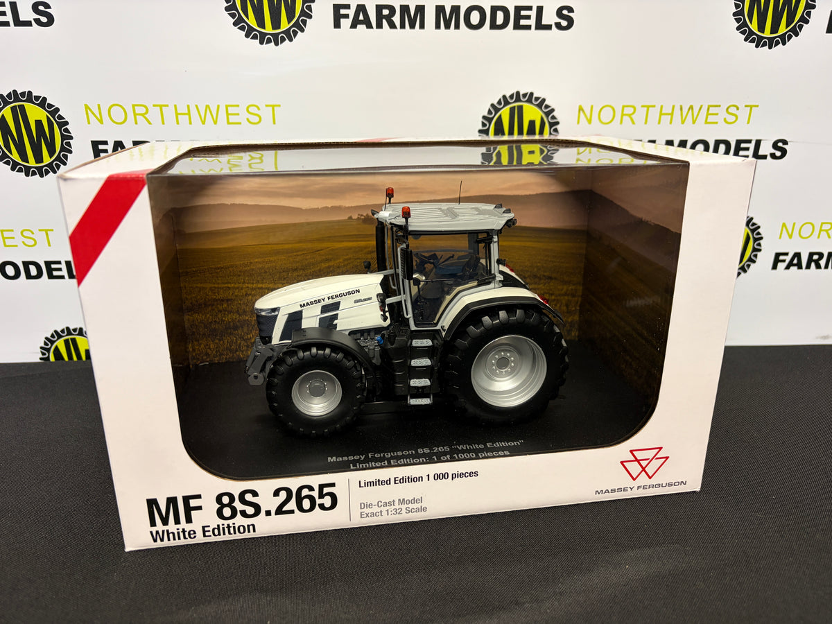 UNIVERSAL HOBBIES 6615 1:32 SCALE MASSEY FERGUSON 8S.265 WHITE LIMITED EDITION