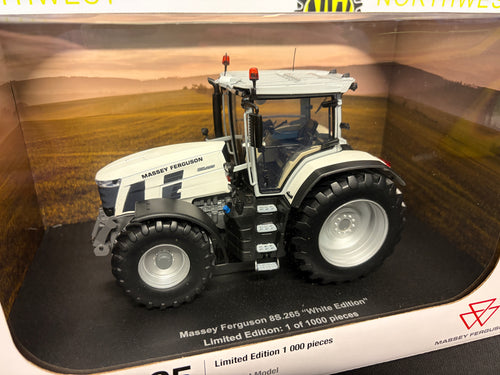 UNIVERSAL HOBBIES 6615 1:32 SCALE MASSEY FERGUSON 8S.265 WHITE LIMITED EDITION