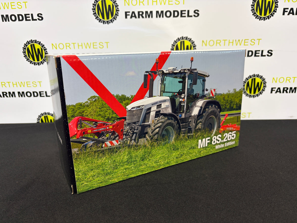 UNIVERSAL HOBBIES 6615 1:32 SCALE MASSEY FERGUSON 8S.265 WHITE LIMITED EDITION