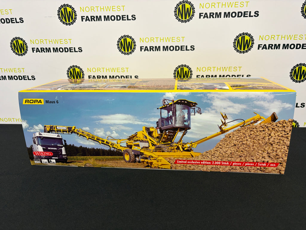 WIKING 013018300 1:32 SCALE ROPA MAUS 6 SUGAR BEET LOADER DEALER BOX