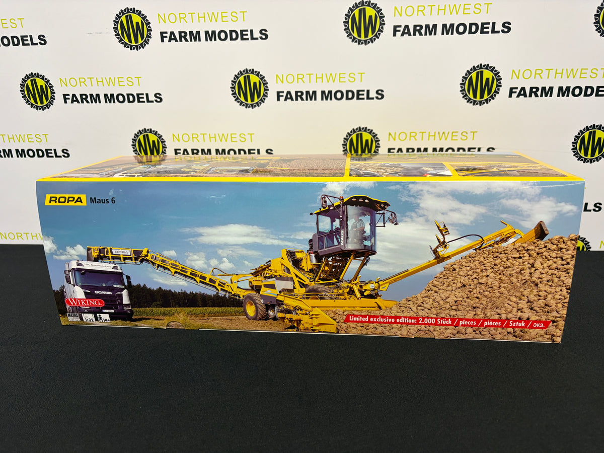 WIKING 013018300 1:32 SCALE ROPA MAUS 6 SUGAR BEET LOADER DEALER BOX