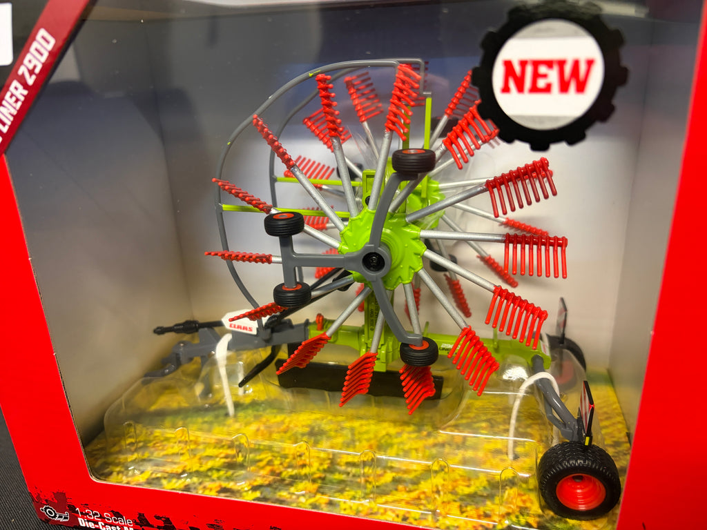 BRITAINS 43427 1:32 SCALE CLAAS LINER 2900 TWIN ROTOR RAKE