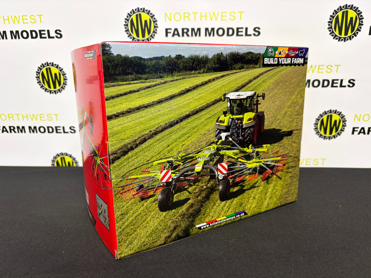 BRITAINS 43427 1:32 SCALE CLAAS LINER 2900 TWIN ROTOR RAKE
