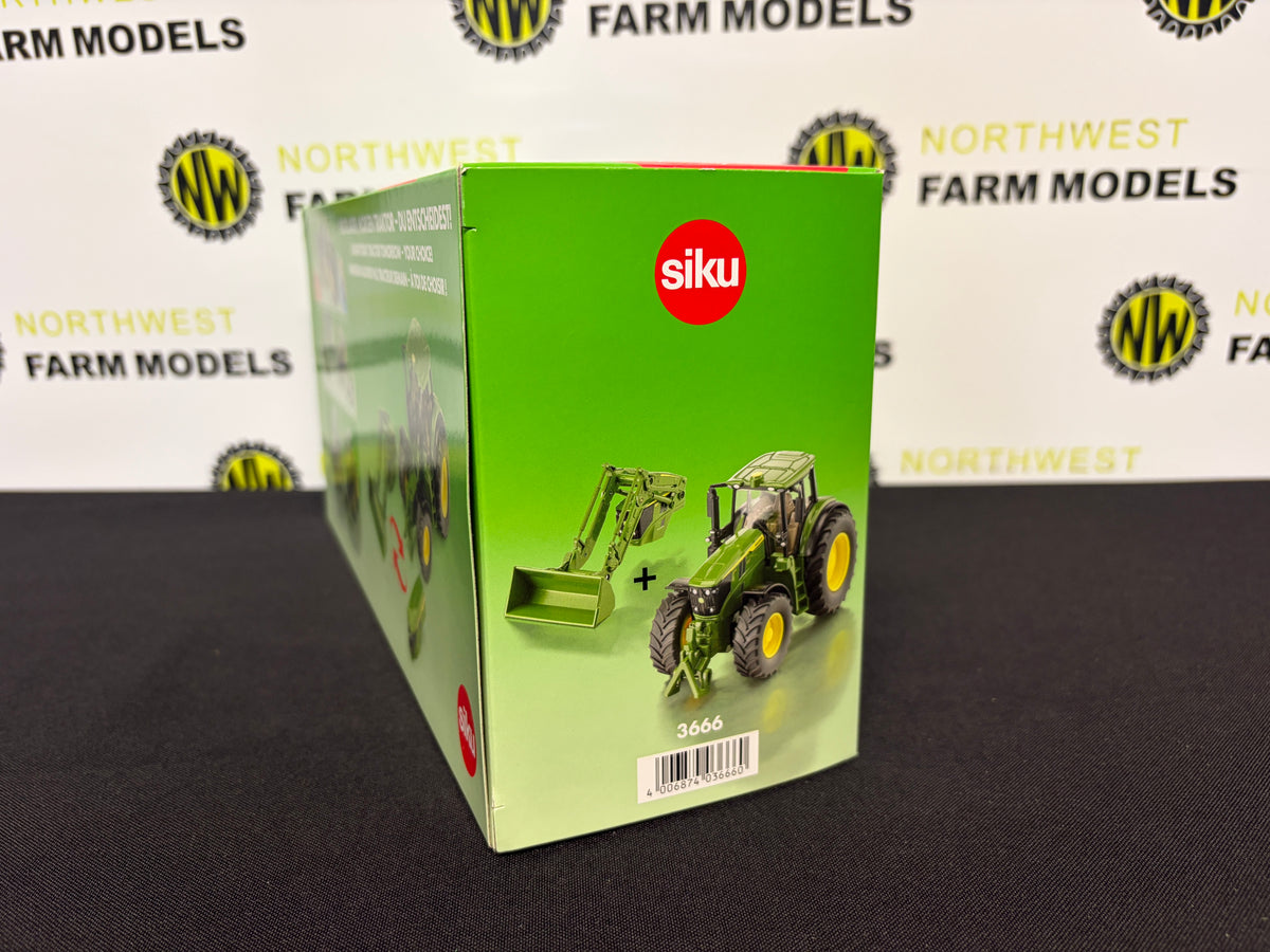 SIKU 3666 1:32 SCALE JOHN DEERE 6M 220 WITH DETACHABLE FRONT LOADER