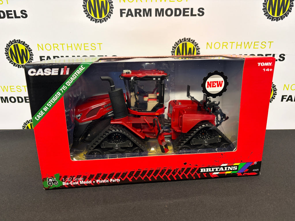 BRITAINS 43425 1:32 SCALE CASE IH STEIGER 715 QUADTRAC