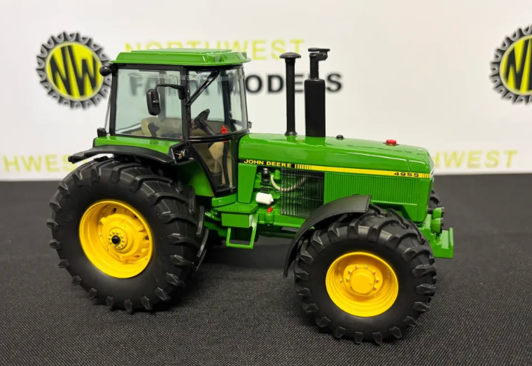 SCHUCO 1:32 SCALE JOHN DEERE 4955 4WD TRACTOR WITH FRONT WEIGHT LIMITED EDITION