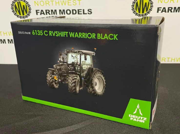WEISE TOYS 1087 1:32 SCALE DEUTZ FAHR 6135 C WARRIOR BLACK LIMITED EDITION