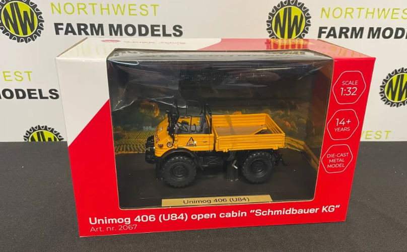 WEISE TOYS 1:32 SCALE UNIMOG 406 (U84) OPEN CABIN "SCHMIDBAUER KG"
