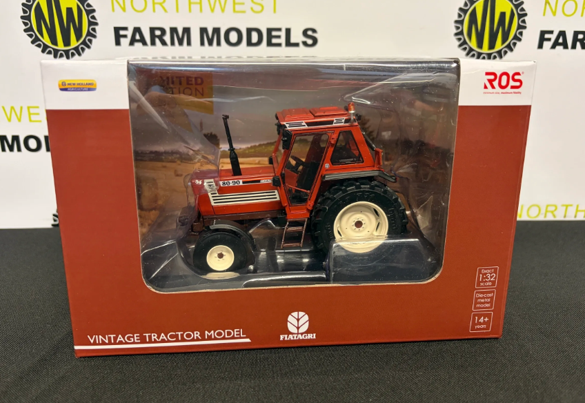 ROS 302457 1:32 SCALE FIAT 80-90 SUPERCOMFORT CAB 2WD TRACTOR (1985 - 1992)