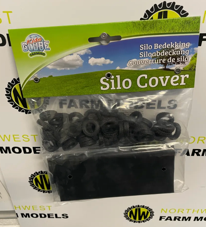 KIDS GLOBE 5718841:32 SCALE SILO COVER WITH 50 TYRES
