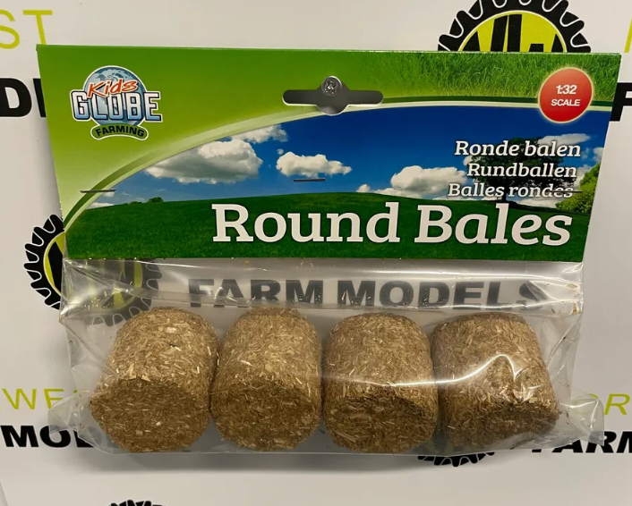 KIDS GLOBE 610703 1:32 SCALE 4 PACK ROUND BALES