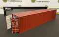 MARGE MODELS 2324-02 1:32 SCALE 40FT SHIPPING CONTAINER BROWN