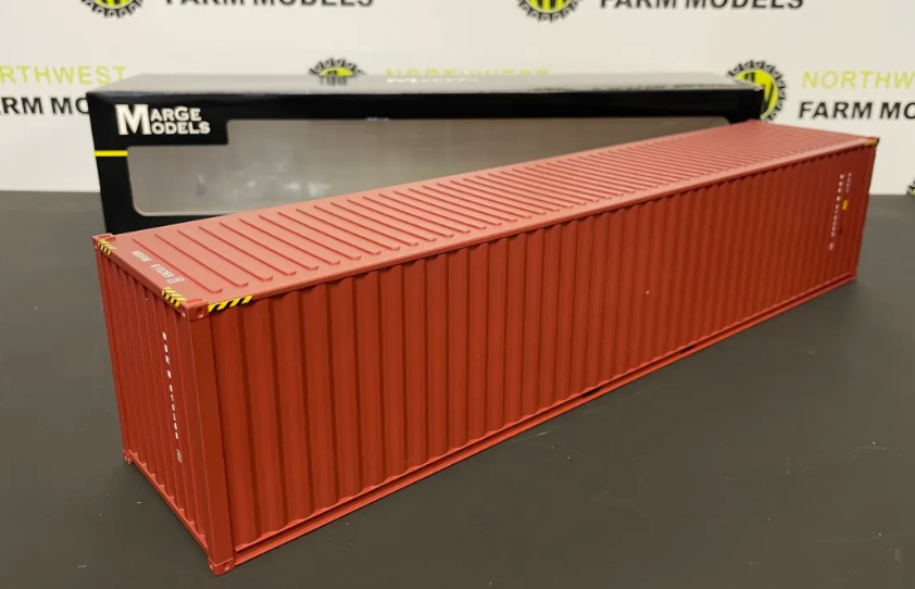 MARGE MODELS 2324-02 1:32 SCALE 40FT SHIPPING CONTAINER BROWN