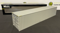 MARGE MODELS 2324-03 1:32 SCALE 40FT SHIPPING CONTAINER GREY