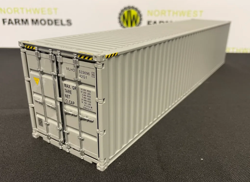 MARGE MODELS 2324-03 1:32 SCALE 40FT SHIPPING CONTAINER GREY