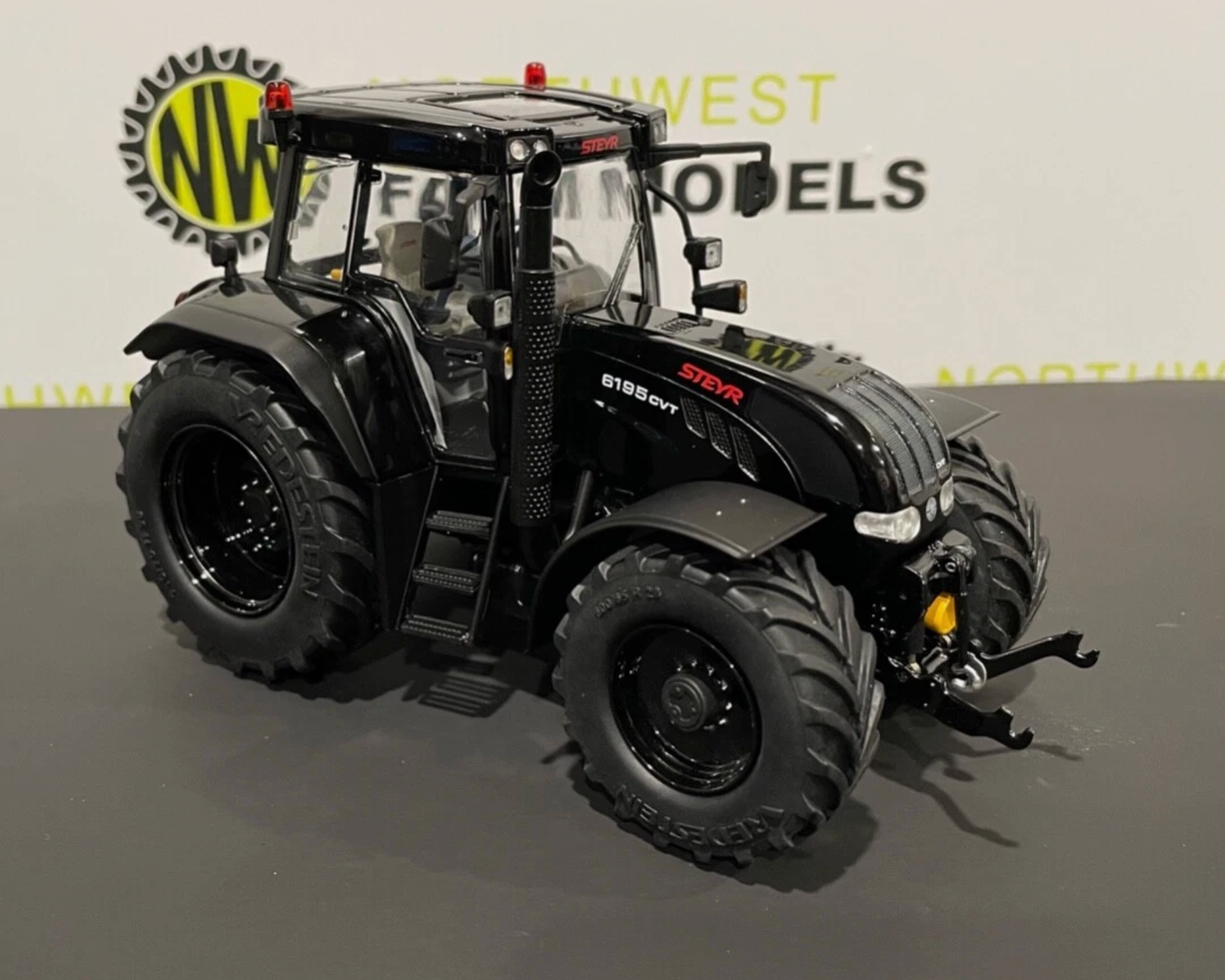 MARGE MODELS 1:32 SCALE STEYR CVT 6195 BLACK LIMITED EDITION