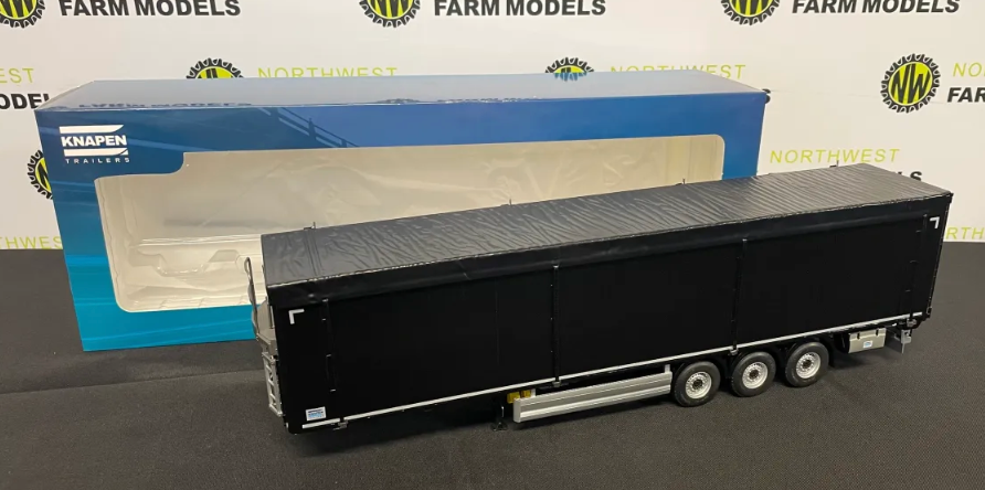 MARGE MODELS 2016-04 1:32 SCALE KNAPEN WALKING FLOOR TRAILER BLACK