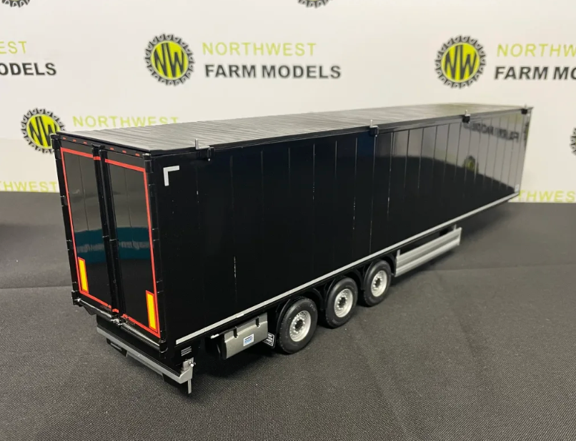 MARGE MODELS 2016-04 1:32 SCALE KNAPEN WALKING FLOOR TRAILER BLACK
