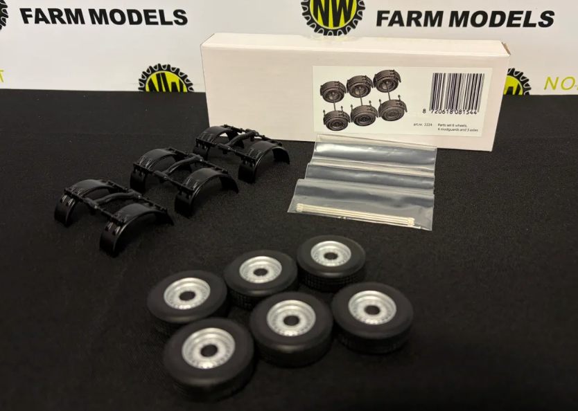 MARGE MODELS 2224 1:32 SCALE PARTS SET 6 WHEELS