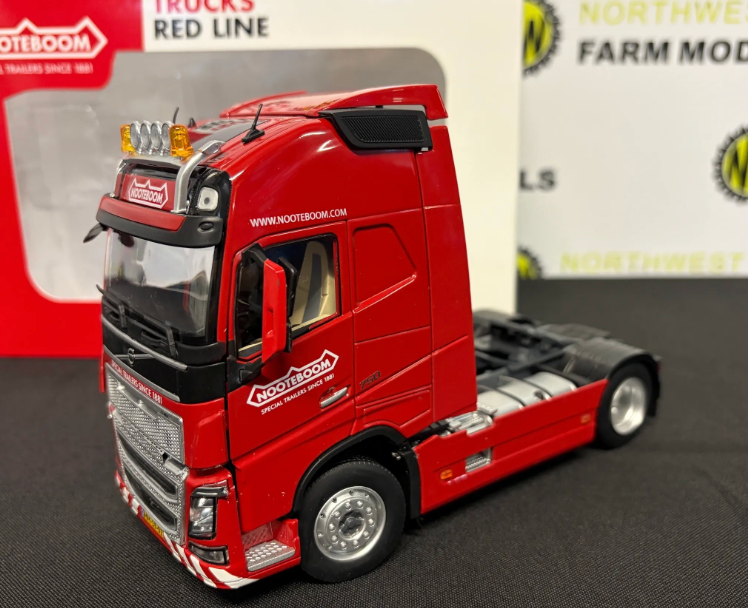 MARGE MODELS 1810-03-01 1:32 SCALE VOLVO FH16 4X2 RED NOOTEBOOM EDITION