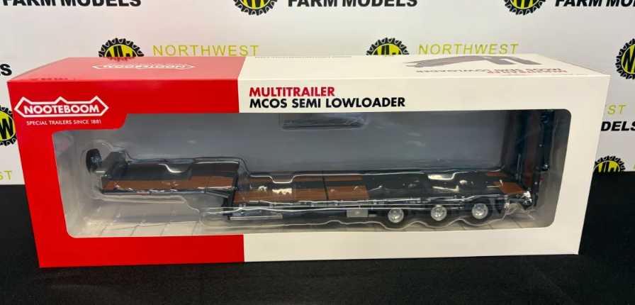 MARGE MODELS 1812-02 1:32 SCALE NOOTEBOOM MCOS SEMI LOW LOADER TRAILER - ANTHRACITE
