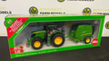 SIKU 3838 1:32 SCALE JOHN DEERE 6175R WITH ROUND BALER AND BALES