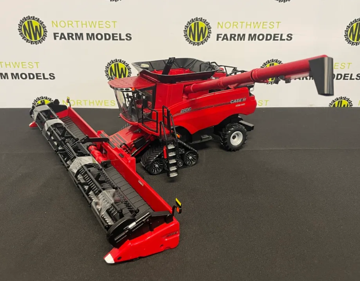 ERTL 1:32 SCALE 44403 CASE IH AFS CONNECT 9260 TRACKED COMBINE HARVESTER WITH HEADERS "PRESTIGE COLLECTION"