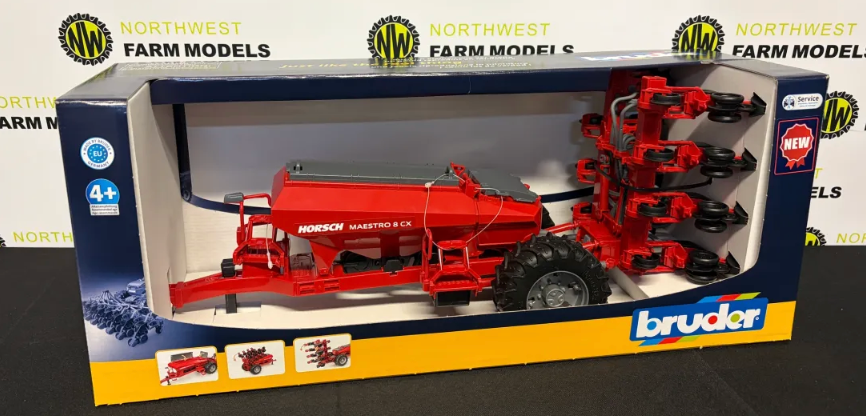 BRUDER 1:16 SCALE 02037 HORSCH MAESTRO 8 CX TRAILED DRILL
