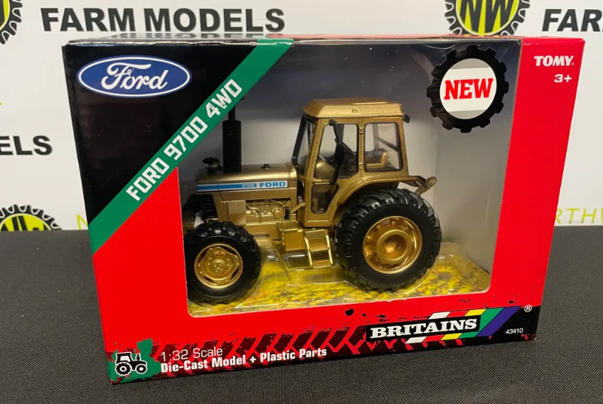 BRITAINS 43410G 1:32 SCALE FORD 9700 4WD GOLD LIMITED EDITION