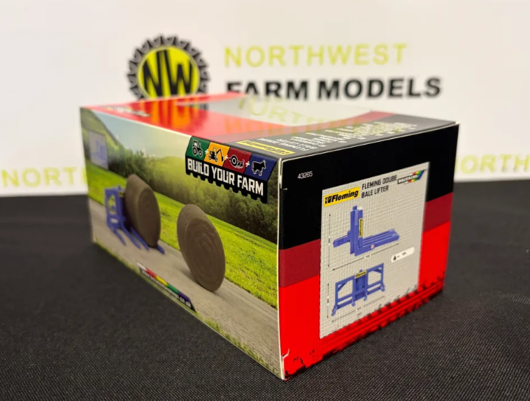 BRITAINS 43265 1:32 SCALE FLEMING DOUBLE BALE LIFTER