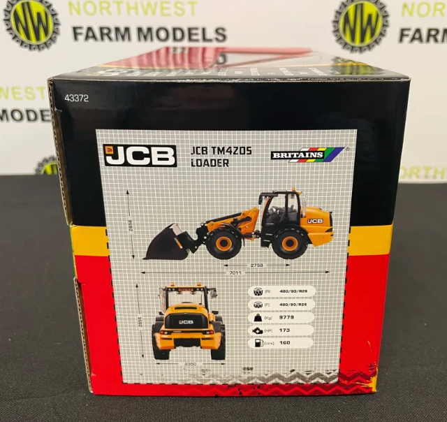 BRITAINS 43372 1:32 SCALE JCB TM420S TELEHANDLER
